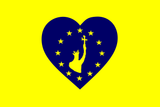 [flag of Partidul Popular Creştin Democrat (PPCD)]